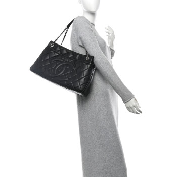 CHANEL Caviar Quilted Timeless CC Soft Tote Black