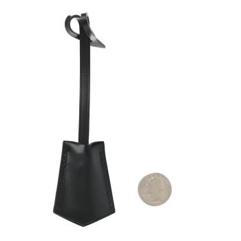 LOUIS VUITTON Calfskin Clochette Key Bell Holder Black