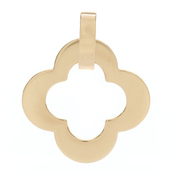 VAN CLEEF & ARPELS 18K Yellow Gold Byzantine Alhambra Pendant