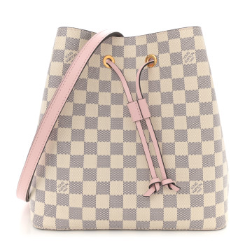 LOUIS VUITTON Damier Azur Neonoe MM Eau De Rose