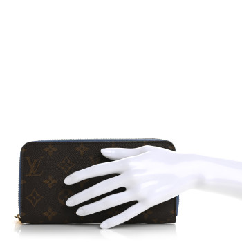 LOUIS VUITTON Monogram Zippy Wallet Blue Jean