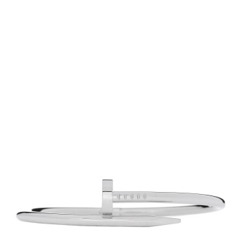 CARTIER 18K White Gold Juste Un Clou Bracelet 17