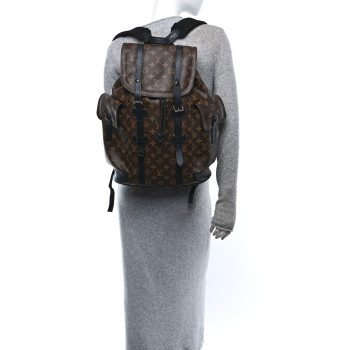 LOUIS VUITTON Monogram Macassar Christopher PM Backpack
