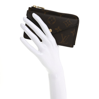 LOUIS VUITTON Monogram Recto Verso Card Holder Black
