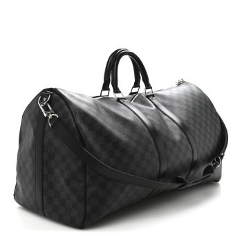 LOUIS VUITTON Damier Graphite Keepall Bandouliere 55