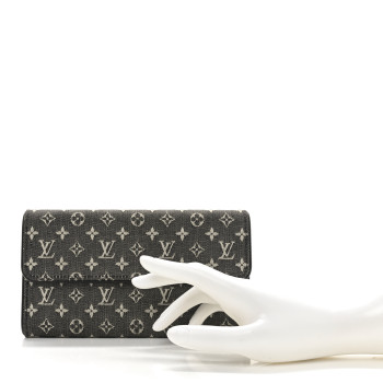 LOUIS VUITTON Mini Monogram Porte Tresor International Wallet Black