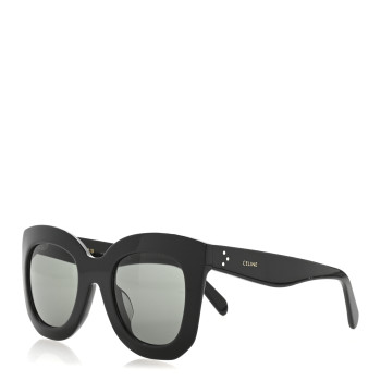 CELINE Oversized Round Sunglasses CL4005FN Black