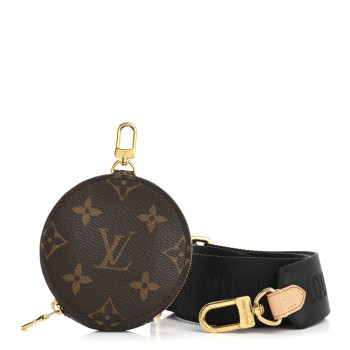 LOUIS VUITTON Monogram Multi Pochette Accessories Bandouliere Shoulder Strap Black