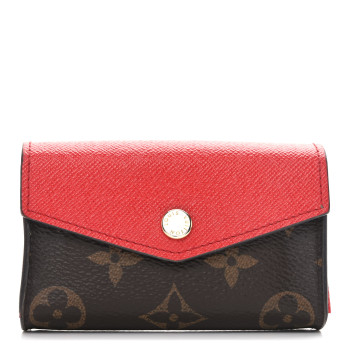 LOUIS VUITTON Monogram Sarah Multicartes Coquelicot
