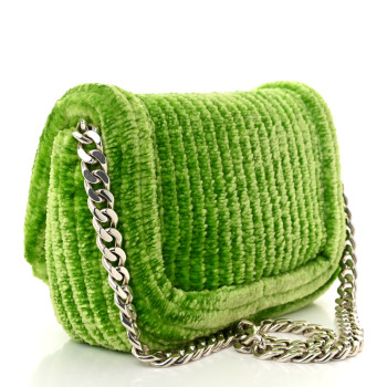 BOTTEGA VENETA Chenille Corduroy Small Shoulder Bag Caterpillar