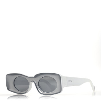 LOEWE Acetate Sunglasses LW40033I Silver White