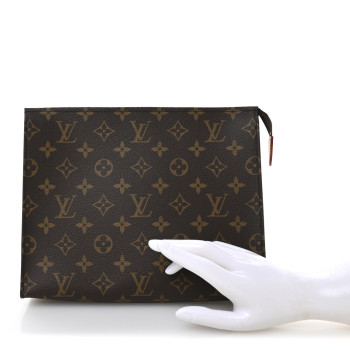 LOUIS VUITTON Monogram Trio Large Toilet Pouch 26 Pink