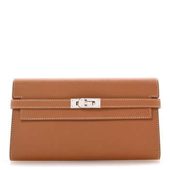 HERMES Epsom Kelly Longue Wallet Gold