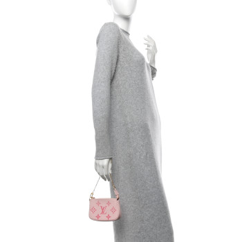 LOUIS VUITTON Empreinte Monogram Giant By The Pool Mini Pochette Accessories Bouton De Rose