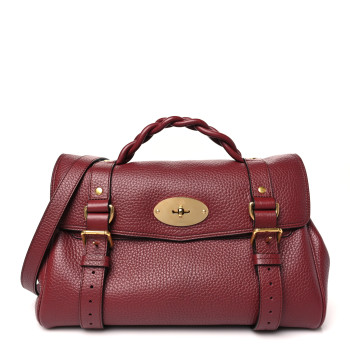 MULBERRY Heavy Grain Medium Alexa Crimson