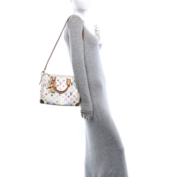 LOUIS VUITTON LV X TM Monogram Multicolor Speedy Bandouliere 25 White