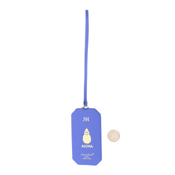 LOUIS VUITTON Monogram Calfskin Hawaii Beach Pass Bag Charm Blue
