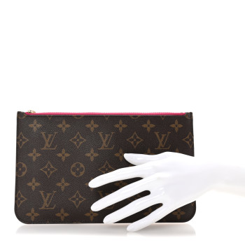 LOUIS VUITTON Monogram Neverfull MM GM Pochette Pivoine LOUIS VUITTON Monogram Neverfull MM GM Pochette Pivoine