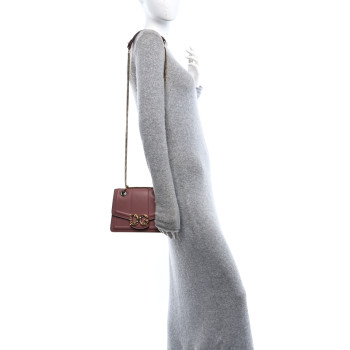 DOLCE & GABBANA DOLCE GABBANA Smooth Calfskin Small DG Amore Envelope Bag Pink