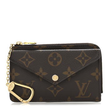LOUIS VUITTON Monogram Recto Verso Card Holder Black