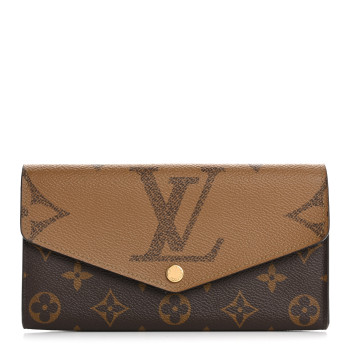 LOUIS VUITTON Reverse Monogram Giant Sarah Wallet
