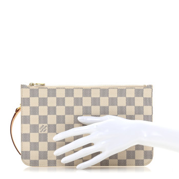 LOUIS VUITTON Damier Azur Neverfull MM GM Pochette