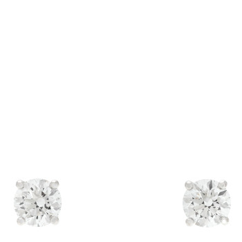TIFFANY Platinum Diamond 1.12ctw Round Solitaire Earrings