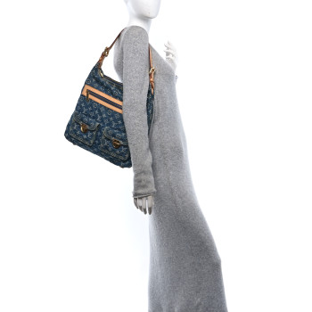 LOUIS VUITTON Denim Baggy GM Blue