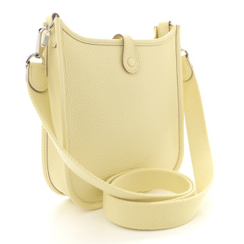 HERMES Taurillon Clemence Evelyne TPM Jaune Milton