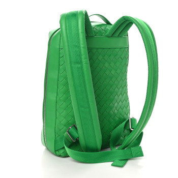 BOTTEGA VENETA Calfskin Intrecciato Small Backpack Parakeet