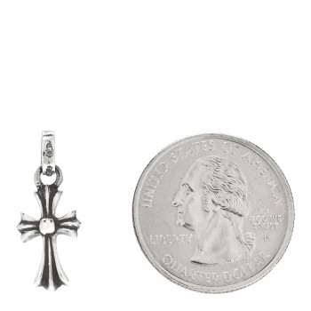 CHROME HEARTS Sterling Silver Baby Fat Cross Single Earring