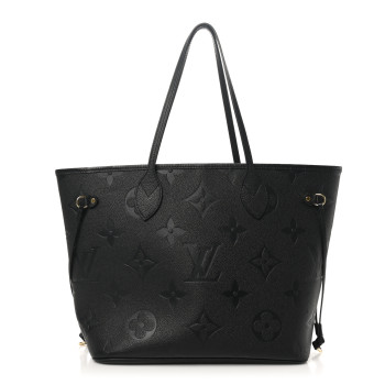 LOUIS VUITTON Empreinte Monogram Giant Neverfull MM Black