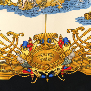 HERMES Silk Voiles De Lumiere Scarf 90