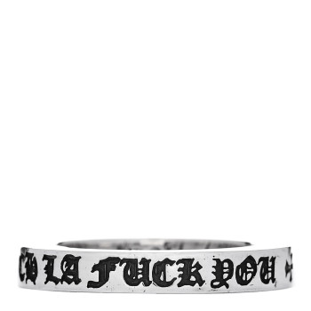 CHROME HEARTS Sterling Silver LA Fck You Spacer Ring 49 5
