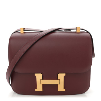 HERMES Madame Calfskin Constance 24 Rouge H