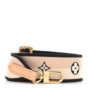 LOUIS VUITTON Jacquard Speedy Bandouliere 20 Shoulder Strap Black