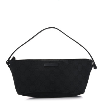GUCCI Monogram Boat Pochette Black