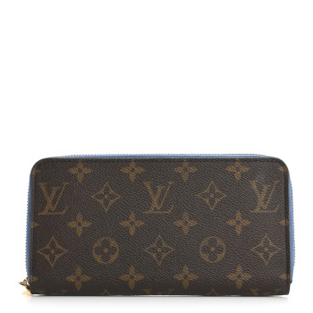 LOUIS VUITTON Monogram Zippy Wallet Blue Jean