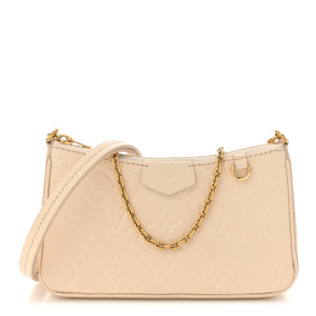 LOUIS VUITTON Empreinte Easy Pouch On Strap Cream