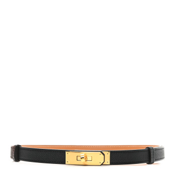 HERMES Epsom Kelly Belt Black