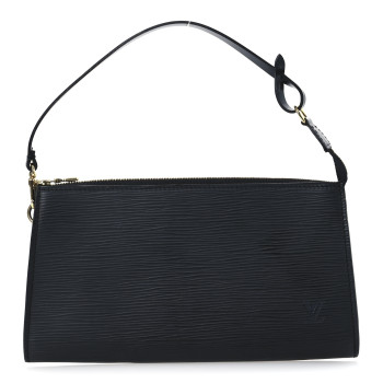 LOUIS VUITTON Epi Pochette Accessories 24 Black LOUIS VUITTON Epi Pochette Accessories 24 Black