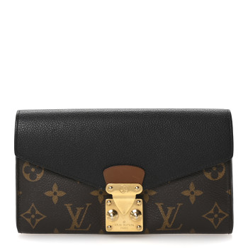 LOUIS VUITTON Monogram Pallas Wallet Black
