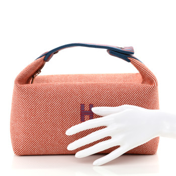 HERMES Wool Large Bride-A-Brac H Natte Pouch Tomette