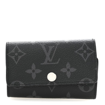 LOUIS VUITTON Monogram Eclipse Multicles 6 Key Holder