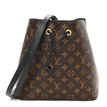 LOUIS VUITTON Monogram Neonoe MM Black