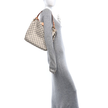 LOUIS VUITTON Damier Azur Graceful PM Rose Ballerine