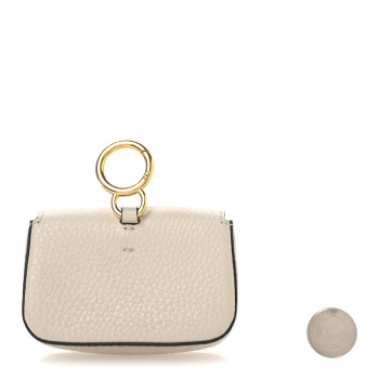 FENDI Cuoio Romano Micro Baguette Charm Latte