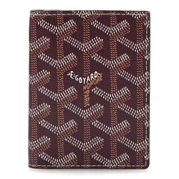 GOYARD Goyardine Saint Marc Folding Card Case Bordeaux