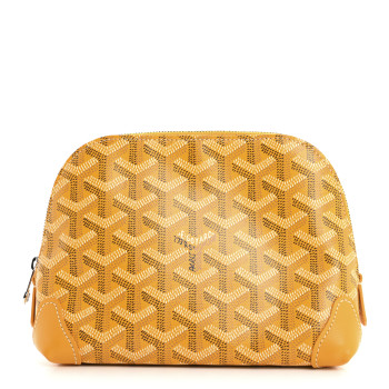 GOYARD Goyardine Vendome Toiletry Pouch Yellow