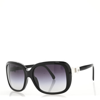CHANEL CC Bow Sunglasses 5171 Black White